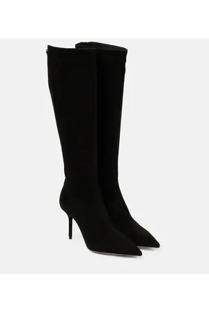 Aquazzura Stivali Saint Honoré 85 in suede