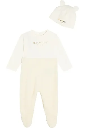 Balmain Baby - Tutina e berretto in cotone