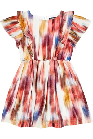 Vilebrequin Abito tie-dye Gikat con volant