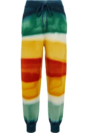 Alanui Pantaloni sportivi Paradise in misto lana a righe