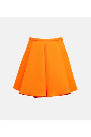 VERSACE Minigonna plissé in twill