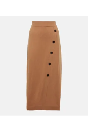 Jardin des Orangers Gonna midi in cashmere e lana
