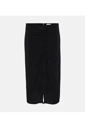 Isabel Marant Gonna midi Joella in jersey con ruches