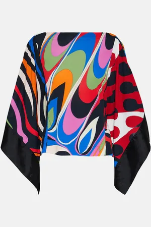 Puccini Blusa patchwork con drappeggi
