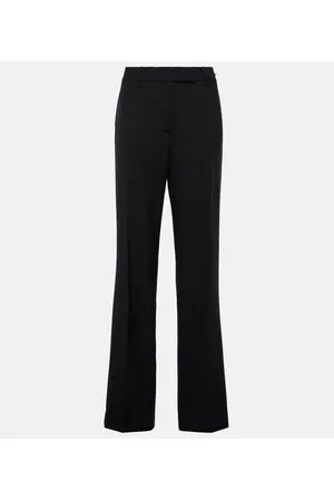 Prada Pantaloni regular in lana a vita alta
