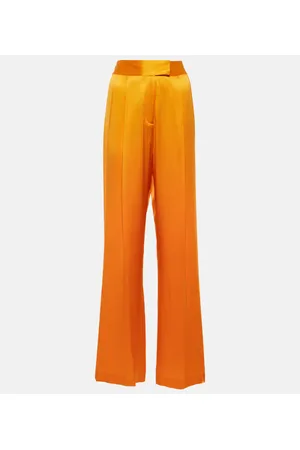 The Sei Pantaloni a gamba larga in seta