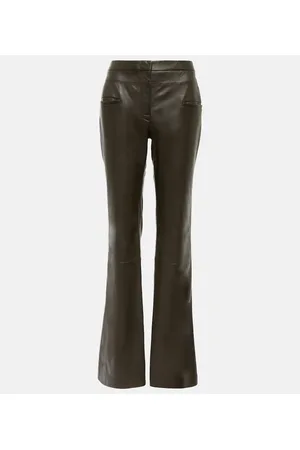 Altuzarra Pantaloni bootcut Serge in pelle