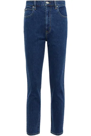 SLVRLAKE Jeans slim cropped Beatnik a vita alta