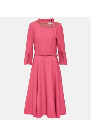 Oscar de la Renta Abito midi in misto lana