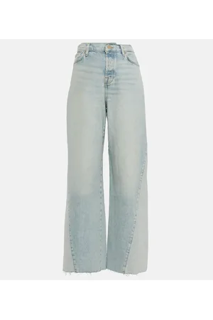 7 for all Mankind Jeans Zoey a gamba larga e vita alta