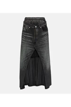 JUNYA WATANABE X Levi"s® - Gonna midi in denim a strati