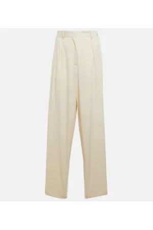 Joseph Pantaloni Buckley in cotone a vita alta