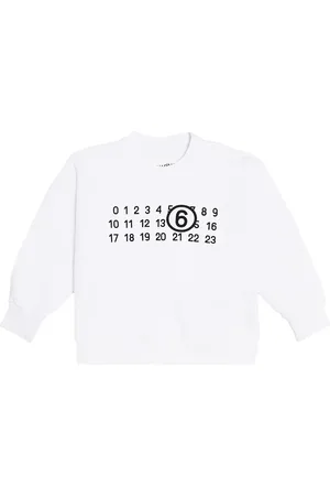 Maison Margiela Felpa in jersey di cotone con logo