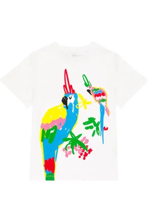 Stella McCartney T-shirt in jersey di cotone con stampa