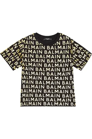 Balmain T-shirt in jersey di cotone con logo