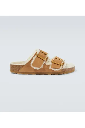 Birkenstock Sandali Arizona in pelle e shearling