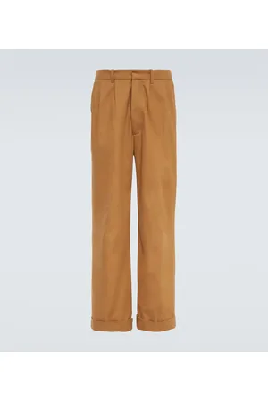WALES BONNER Pantaloni Dusk in cotone e cashmere