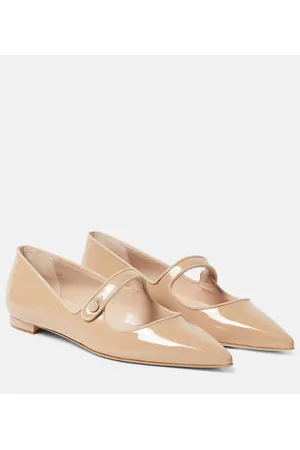 Manolo Blahnik Ballerine Campari in vernice