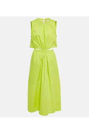 Proenza Schouler White Label - Abito midi in cotone con cut-out