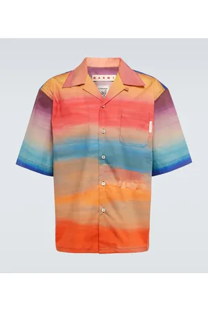 Marni Camicia bowling in cotone sfumato
