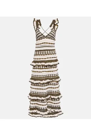 ZIMMERMANN Abito midi Devi in crochet di cotone