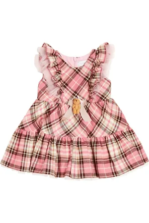 MONNALISA Baby - Abito con volant a quadri
