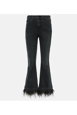 VERONICA BEARD Jeans flared Carson a vita alta