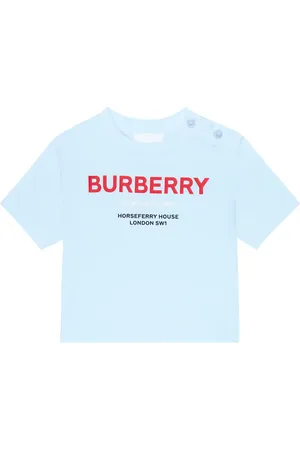 Burberry Baby - T-shirt in jersey di cotone con stampa