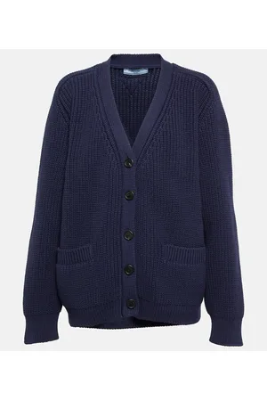 Prada Cardigan in maglia di misto cotone