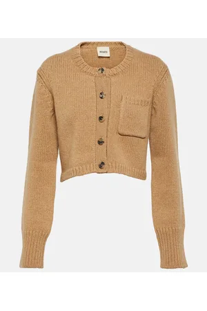 Khaite Cardigan cropped Lavan in cashmere