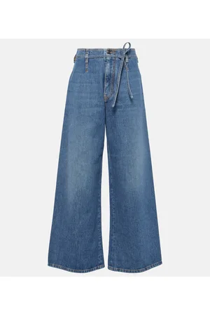 Etro Jeans a gamba larga e vita alta