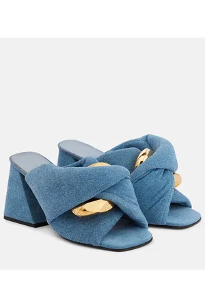 J.W.Anderson Mules in denim con catena