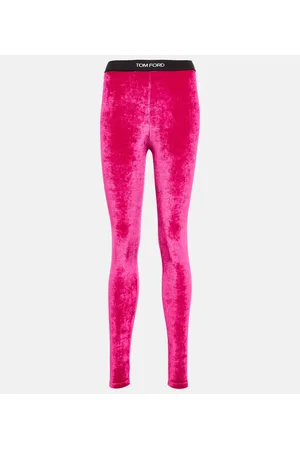 Tom Ford Leggings in velluto con logo