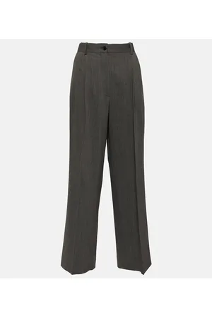 The Row Pantaloni in misto lana a gamba larga