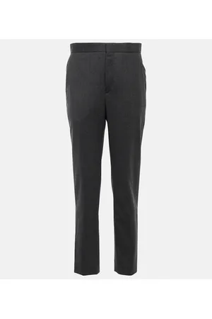 WARDROBE.NYC Pantaloni regular in flanella di lana