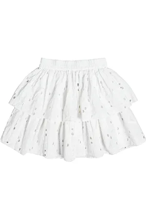 Molo Gonna Suzon in cotone con pizzo sangallo