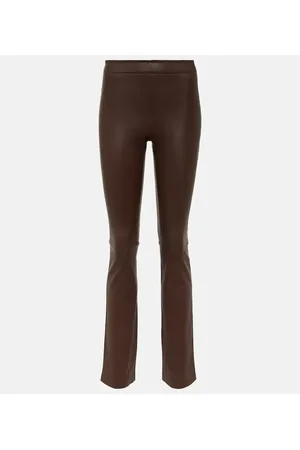 Stouls Pantaloni bootcut in pelle