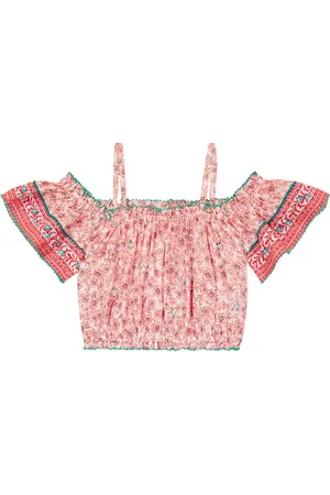 POUPETTE ST BARTH Top Donna con scollo bardot e stampa