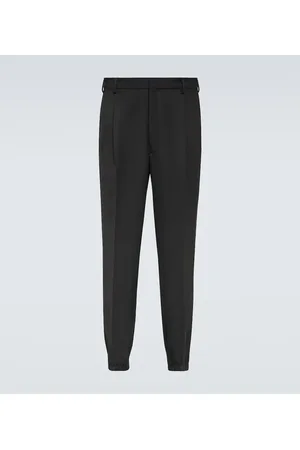 Prada Pantaloni slim in gabardine di lana