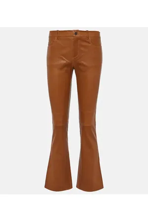 Stouls Pantaloni flared Dean 22 in pelle