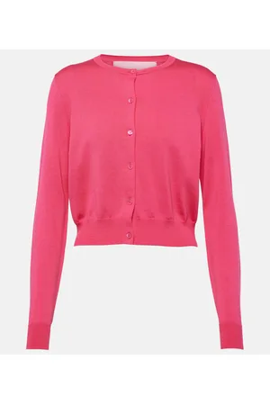 Carolina Herrera Cardigan cropped in cotone e seta
