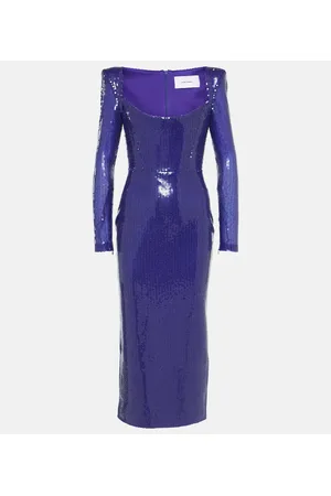 ALEX PERRY Abito midi con paillettes