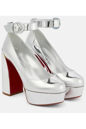 Christian Louboutin Pumps Movidastrap in pelle metallizzata