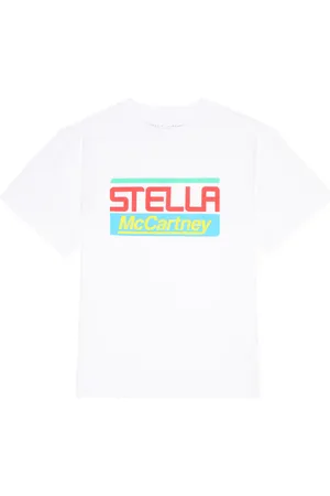 Stella McCartney T-shirt in jersey di cotone con logo