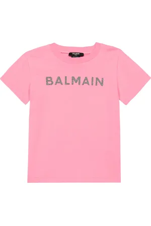 Balmain T-shirt in jersey di cotone con logo