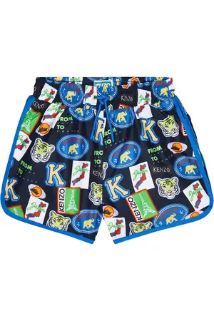 Kenzo Shorts mare con stampa del logo
