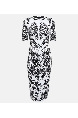 Alaïa Alaïa Abito midi con stampa