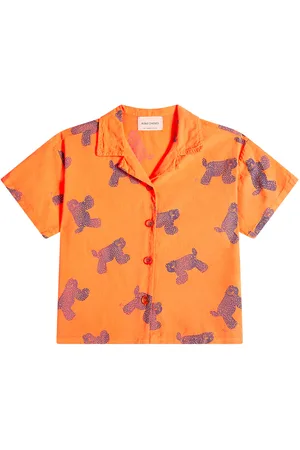 Bobo Choses Camicia da bowling in cotone con stampa