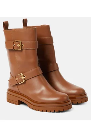 Gianvito Rossi Stivaletti Thiago in pelle