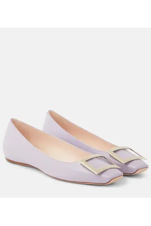 Roger Vivier Ballerine Quadrata Trompette in pelle